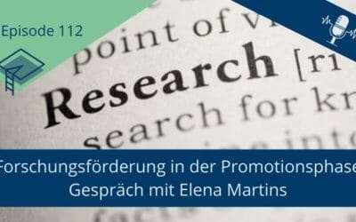 Forschungsförderung in der Promotionsphase